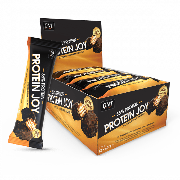 protein joy bar 12 bars cookie and cream 12 x 60 g
